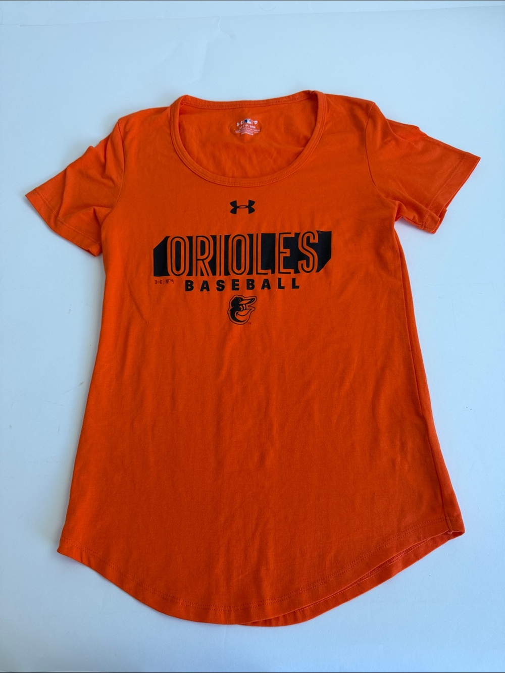 Under Armour MLB Orange Orioles Baseball Tee